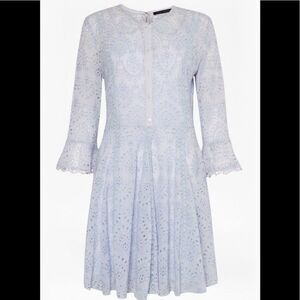 DERNA DRAPE FLUTED DRESS